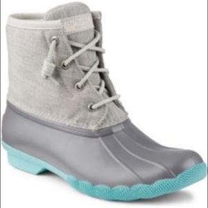 Turquoise Duck Boots